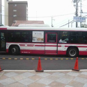 学校前道路からターミナルに進入して