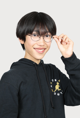 可能性を広げ<br>自分を高めてくれる<br>文武両道の学び舎 6年一貫教育 猪飼 瑠佑翔