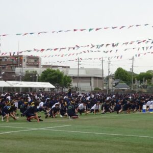 準備体操も入念に