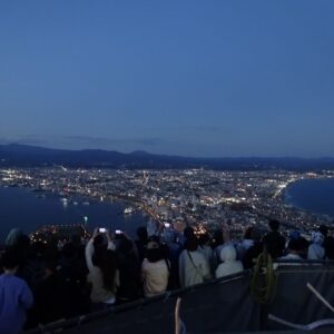 日没後すぐの夜景